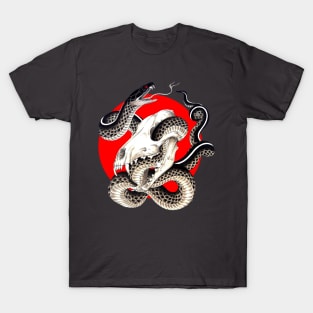 Serpent Coyote Skull T-Shirt